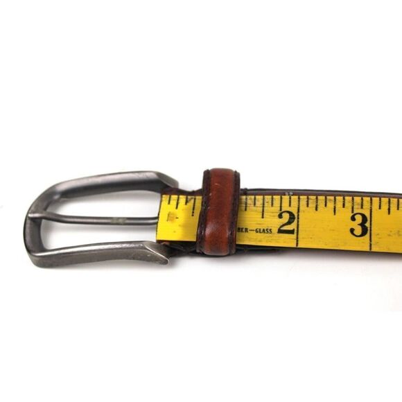 DOCKERS BROWN GENUINE LEATHER 1 1/8"Wd CASUAL DRESS MEN'S BELT Sz 38/95 (T98 - Picture 10 of 11